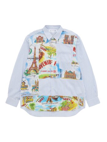 Comme des Garcons Shirt COMME DES GARÇONS SHIRT PATCHWORK LANDMARK SHIRT MULTICOLOR