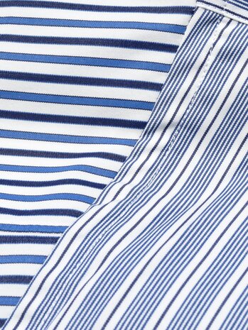 Comme des Garcons Shirt COMME DES GARÇONS SHIRT FOREVER STRIPED SHIRT BLAUW
