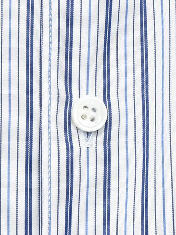 Comme des Garcons Shirt COMME DES GARÇONS SHIRT FOREVER STRIPED SHIRT BLAUW