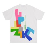COMME DES GARÇONS SHIRT GRAPHIC PRINTED T-SHIRT WIT