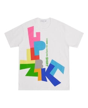 Comme des Garcons Shirt COMME DES GARÇONS SHIRT GRAPHIC PRINTED T-SHIRT WIT