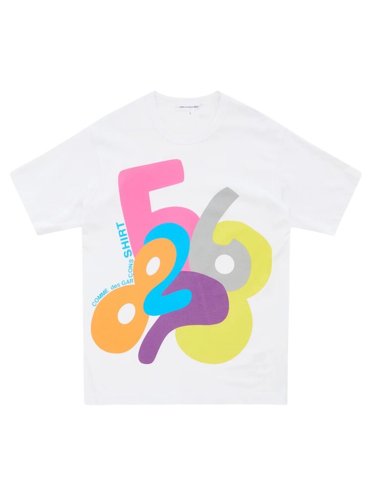 Comme des Garcons Shirt COMME DES GARÇONS SHIRT GRAPHIC PRINTED T-SHIRT WIT
