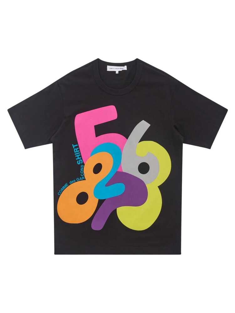 Comme des Garcons Shirt COMME DES GARÇONS SHIRT GRAPHIC PRINTED T-SHIRT ZWART