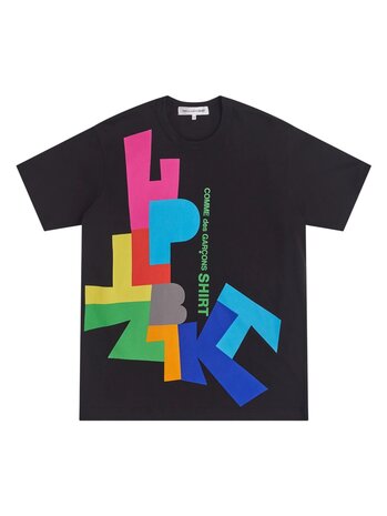 Comme des Garcons Shirt COMME DES GARÇONS SHIRT GRAPHIC PRINTED T-SHIRT ZWART