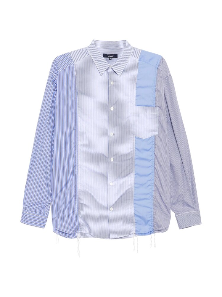 Comme des Garcons Homme COMME DES GARÇONS HOMME MULTI STRIPE SHIRT BLAUW