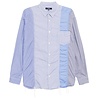 Comme des Garcons Homme COMME DES GARÇONS HOMME MULTI STRIPE SHIRT BLAUW