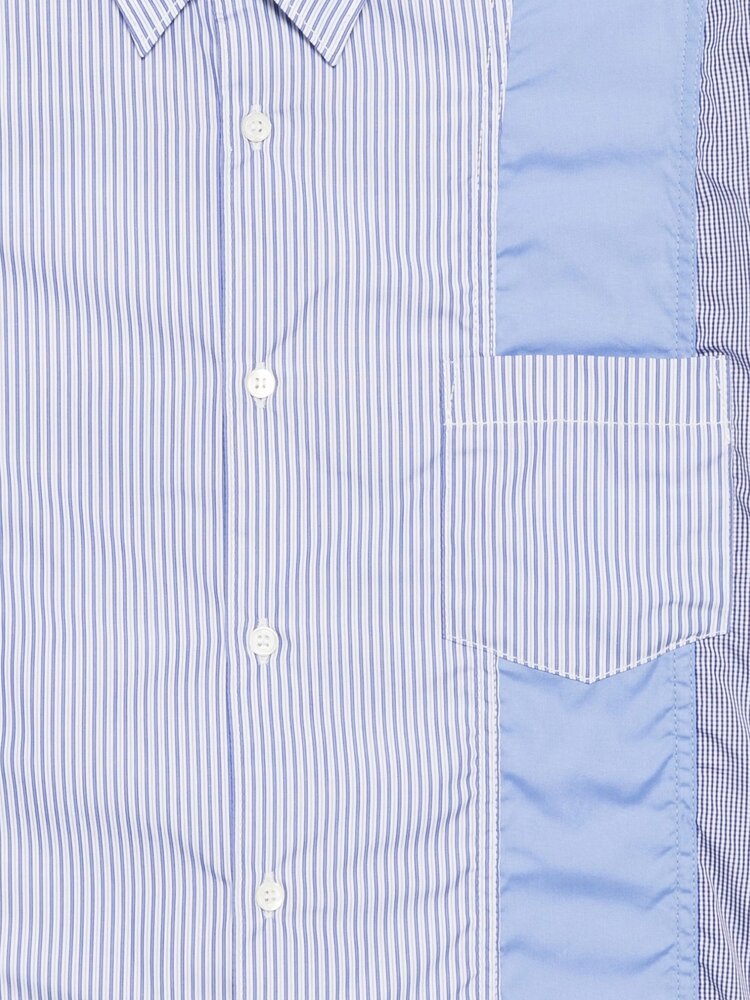 Comme des Garcons Homme COMME DES GARÇONS HOMME MULTI STRIPE SHIRT BLAUW