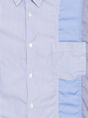 Comme des Garcons Homme COMME DES GARÇONS HOMME MULTI STRIPE SHIRT BLAUW