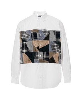 Comme des Garcons Homme COMME DES GARÇONS HOMME PATCHWORK MIX SHIRT WIT