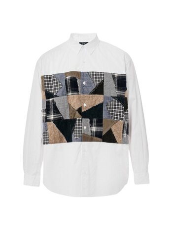 Comme des Garcons Homme COMME DES GARÇONS HOMME PATCHWORK MIX SHIRT WIT