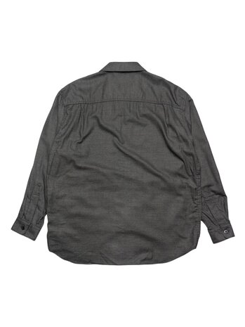 Comme des Garcons Homme COMME DES GARÇONS HOMME ZIP FLANNEL SHIRT GRIJS