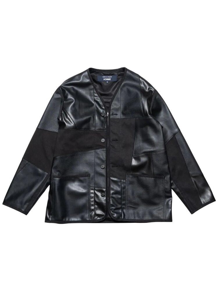 Comme des Garcons Homme COMME DES GARÇONS HOMME SYNTH LEATHER PATCHWORK MIX JACK ZWART