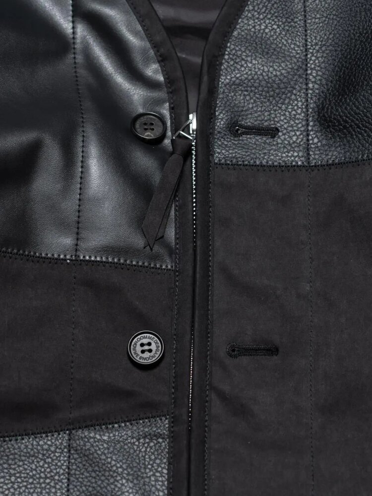 Comme des Garcons Homme COMME DES GARÇONS HOMME SYNTH LEATHER PATCHWORK MIX JACK ZWART
