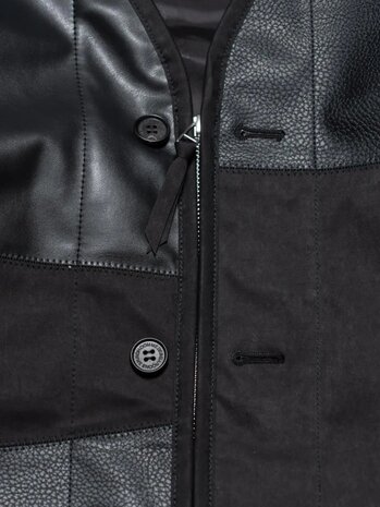 Comme des Garcons Homme COMME DES GARÇONS HOMME SYNTH LEATHER PATCHWORK MIX JACK ZWART