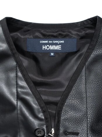Comme des Garcons Homme COMME DES GARÇONS HOMME SYNTH LEATHER PATCHWORK MIX JACK ZWART