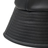 Comme des Garcons Homme COMME DES GARÇONS HOMME SYNTH LEATHER BUCKET HAT ZWART