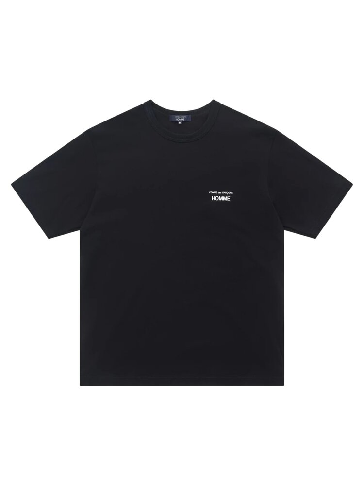 Comme des Garcons Homme COMME DES GARÇONS HOMME LOGO T-SHIRT ZWART