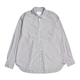 NORSE PROJECTS OLE FINE OVERSIZED SHIRT ZWART/WIT