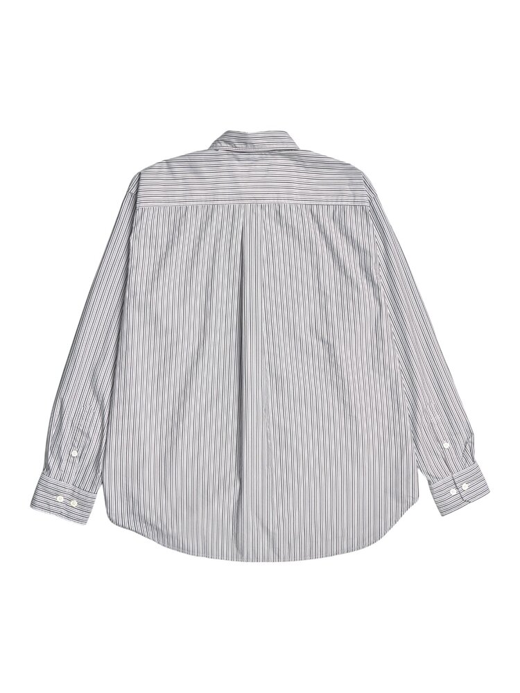 Norse Projects NORSE PROJECTS OLE FINE OVERSIZED SHIRT ZWART/WIT