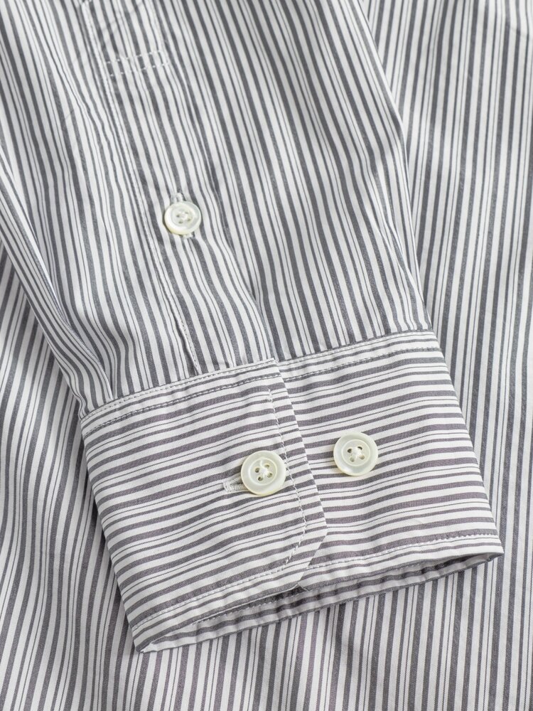 Norse Projects NORSE PROJECTS OLE FINE OVERSIZED SHIRT ZWART/WIT
