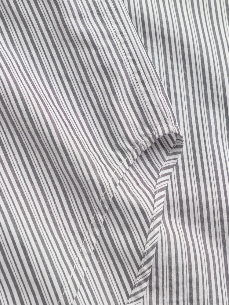 Norse Projects NORSE PROJECTS OLE FINE OVERSIZED SHIRT ZWART/WIT