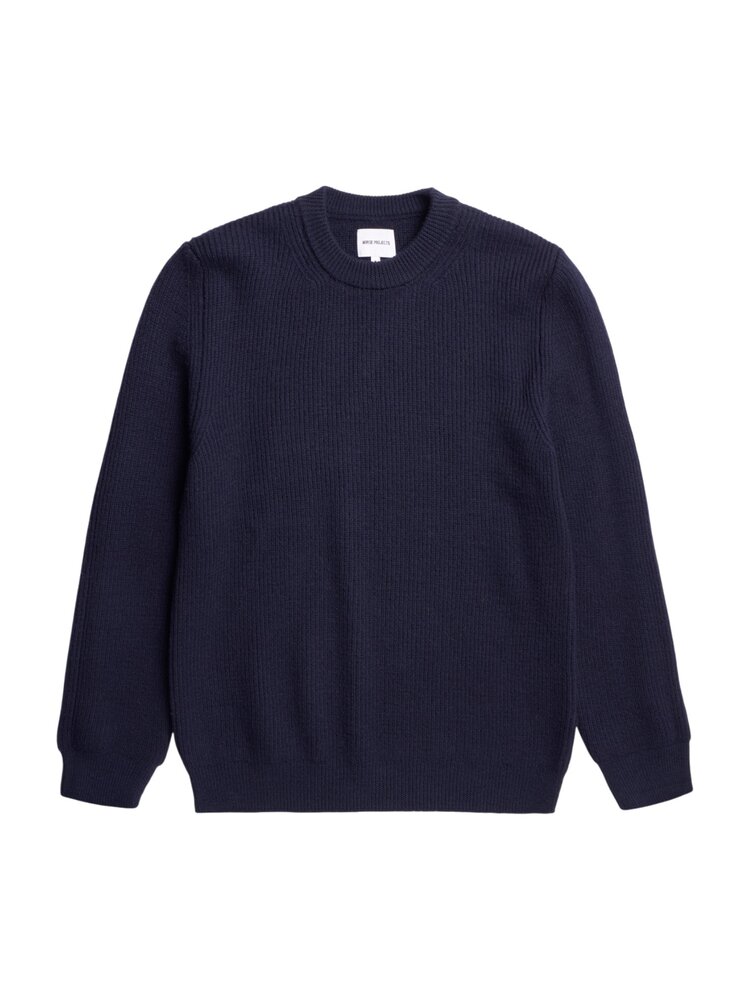 NORSE PROJECTS HENNING RIB PULLOVER MARINE NORSE PROJECTS HENNING RIB PULLOVER MARINE