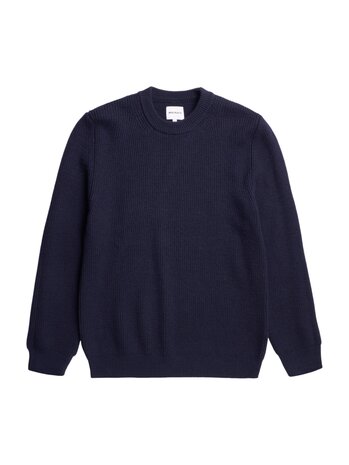 NORSE PROJECTS HENNING RIB PULLOVER MARINE NORSE PROJECTS HENNING RIB PULLOVER MARINE