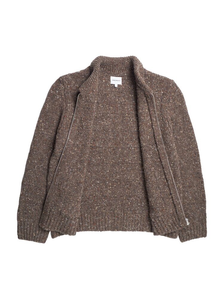 NORSE PROJECTS ERIK DONEGAL DIAMOND OVERSHIRT BRUIN NORSE PROJECTS ERIK DONEGAL DIAMOND OVERSHIRT BRUIN