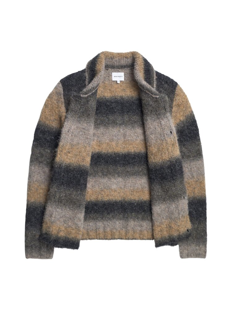 Norse Projects NORSE PROJECTS ERIK GRADIENT ALPACA OVERSHIRT MULTICOLOR