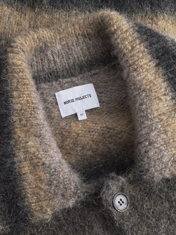 Norse Projects NORSE PROJECTS ERIK GRADIENT ALPACA OVERSHIRT MULTICOLOR