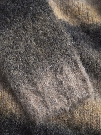 NORSE PROJECTS ERIK GRADIENT ALPACA OVERSHIRT MULTICOLOR