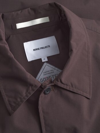 Norse Projects NORSE PROJECTS MARCUS GORE-TEX WINDSTOPPER OVERSHIRT BRUIN Norse Projects NORSE PROJECTS MARCUS GORE-TEX WINDSTOPPER OVERSHIRT BRUIN