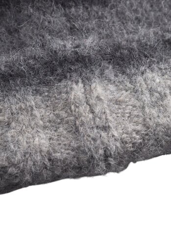 NORSE PROJECTS GRADIENT ALPACA BEANIE GRIJS/ZWART