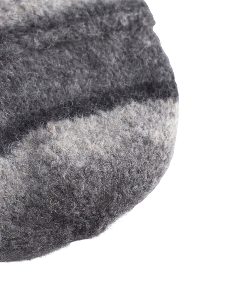 NORSE PROJECTS GRADIENT ALPACA BEANIE GRIJS/ZWART