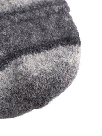 NORSE PROJECTS GRADIENT ALPACA BEANIE GRIJS/ZWART
