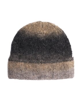 NORSE PROJECTS GRADIENT ALPACA BEANIE ZWART/BRUIN
