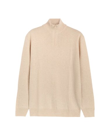 ASPESI HIGH-NECK JUMPER PULLOVER NATUREL BEIGE ASPESI HIGH-NECK JUMPER PULLOVER NATUREL BEIGE
