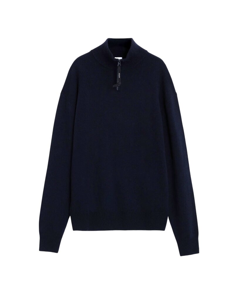 ASPESI HIGH-NECK JUMPER PULLOVER NAVY