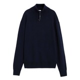 ASPESI HIGH-NECK JUMPER PULLOVER NAVY
