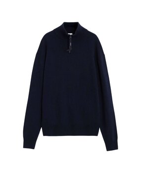 ASPESI HIGH-NECK JUMPER PULLOVER NAVY