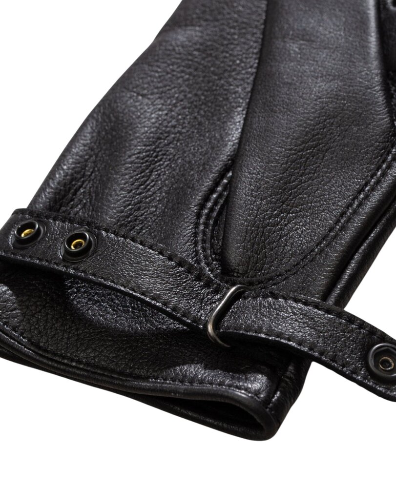 NORSE PROJECTS X HESTRA SALEN LEATHER GLOVES ZWART NORSE PROJECTS X HESTRA SALEN LEATHER GLOVES ZWART