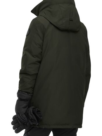 CANADA GOOSE LANGFORD PARKA JACK BLACK LABEL VOLCANO