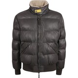 PARAJUMPERS ALF LEATHER PADDED BOMBER JACK ANTRACIET