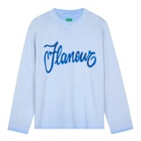 FLÂNEUR AIRBRUSH SUMMER LONGSLEEVE WASHED BLUE
