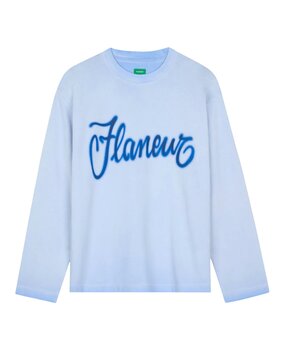 FLÂNEUR AIRBRUSH SUMMER LONGSLEEVE WASHED BLUE FLÂNEUR AIRBRUSH SUMMER LONGSLEEVE WASHED BLUE