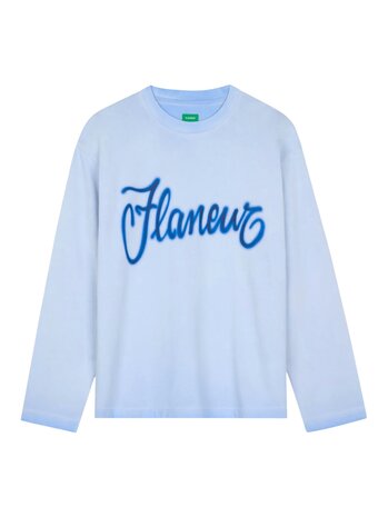 FLÂNEUR AIRBRUSH SUMMER LONGSLEEVE WASHED BLUE FLÂNEUR AIRBRUSH SUMMER LONGSLEEVE WASHED BLUE
