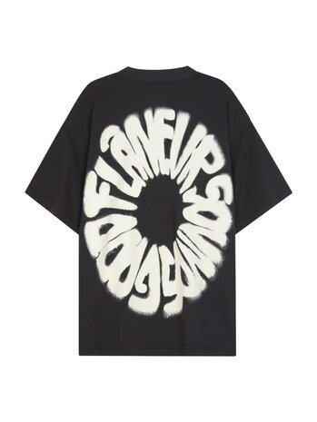 FLÂNEUR SOUNDS GOOD T-SHIRT WASHED BLACK