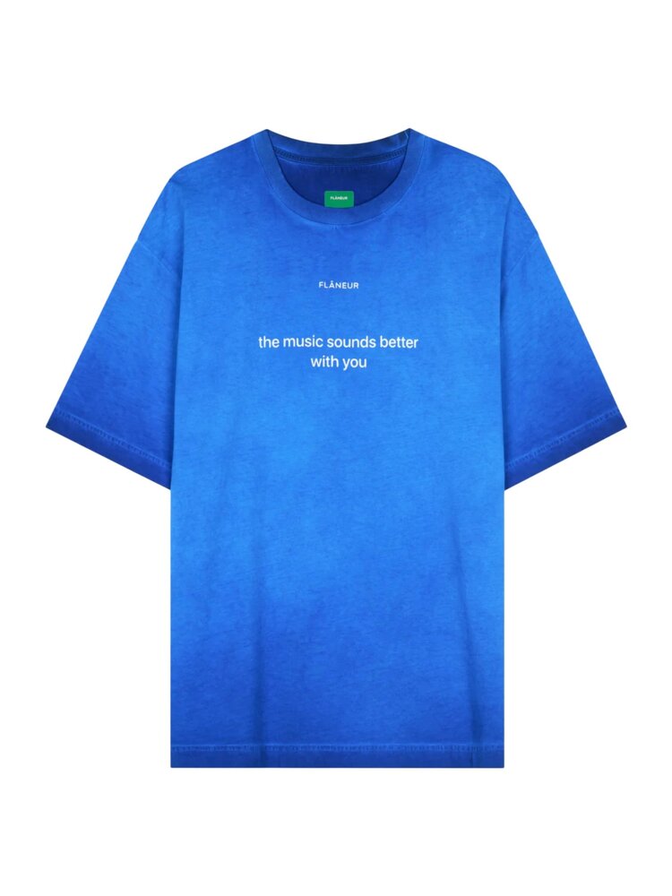 FLÂNEUR WITH YOU T-SHIRT WASHED BLUE