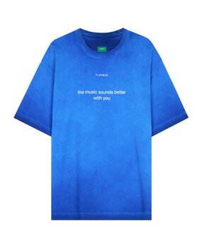 FLÂNEUR WITH YOU T-SHIRT WASHED BLUE