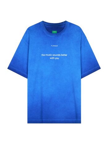 FLÂNEUR WITH YOU T-SHIRT WASHED BLUE